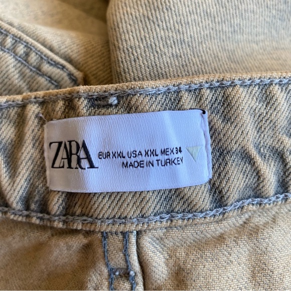 Zara overdyed denim midi skirt XXL - Picture 9 of 16